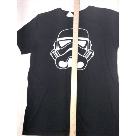 🌺Star Wars Stormtrooper Men's t-shirt black with white graphic Size: M - Picture 6 of 7